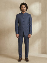 Pinstriped Classic Bandhgala