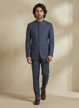 Pinstriped Classic Bandhgala