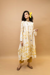 Marigold and rose petals long tunic