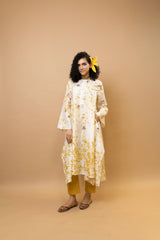 Marigold and rose petals long tunic