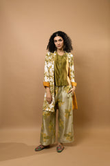 Reversible block-printed jacket