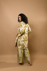 Reversible block-printed jacket