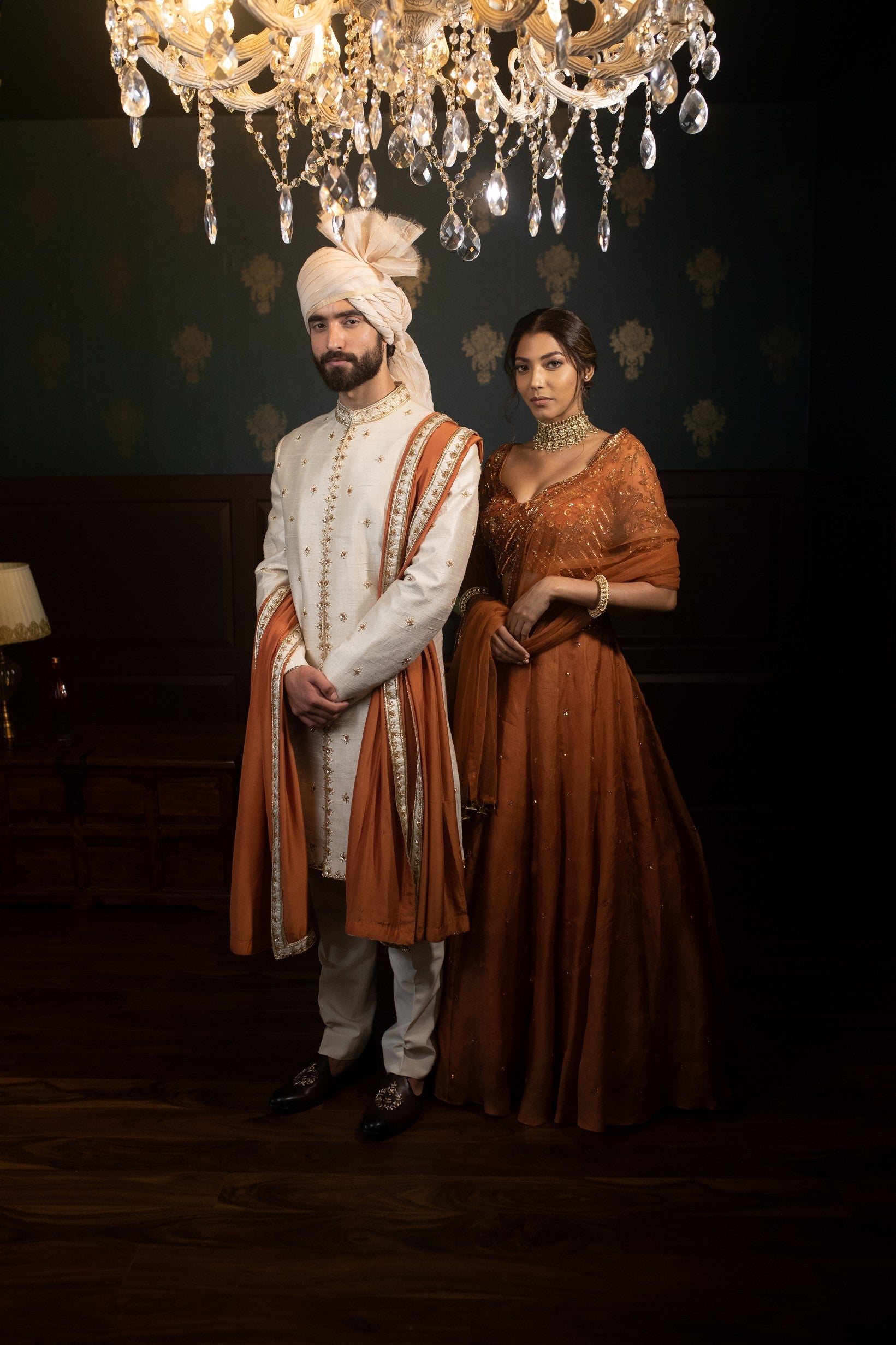 Desert rouge sherwani