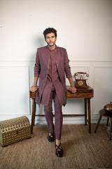 Devine marsala shrug set