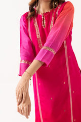 PRANALI MISTRY MEHTA IN ORGANZA SILK FESTIVE KURTA SET