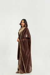 BROWN A-LINE SUIT SET
