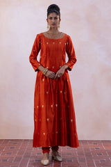 Antique Benarasi Kurta Set with Spun Silk Churidaar