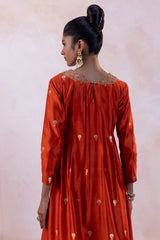 Antique Benarasi Kurta Set with Spun Silk Churidaar