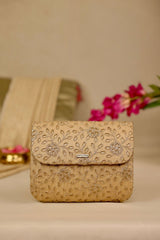 Tarang Flapover Bag - Gold