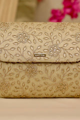 Tarang Flapover Bag - Light Gold