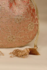 Tarang cutwork potli - Copper