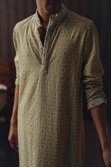 Mirrorwork Chikankari Kurta