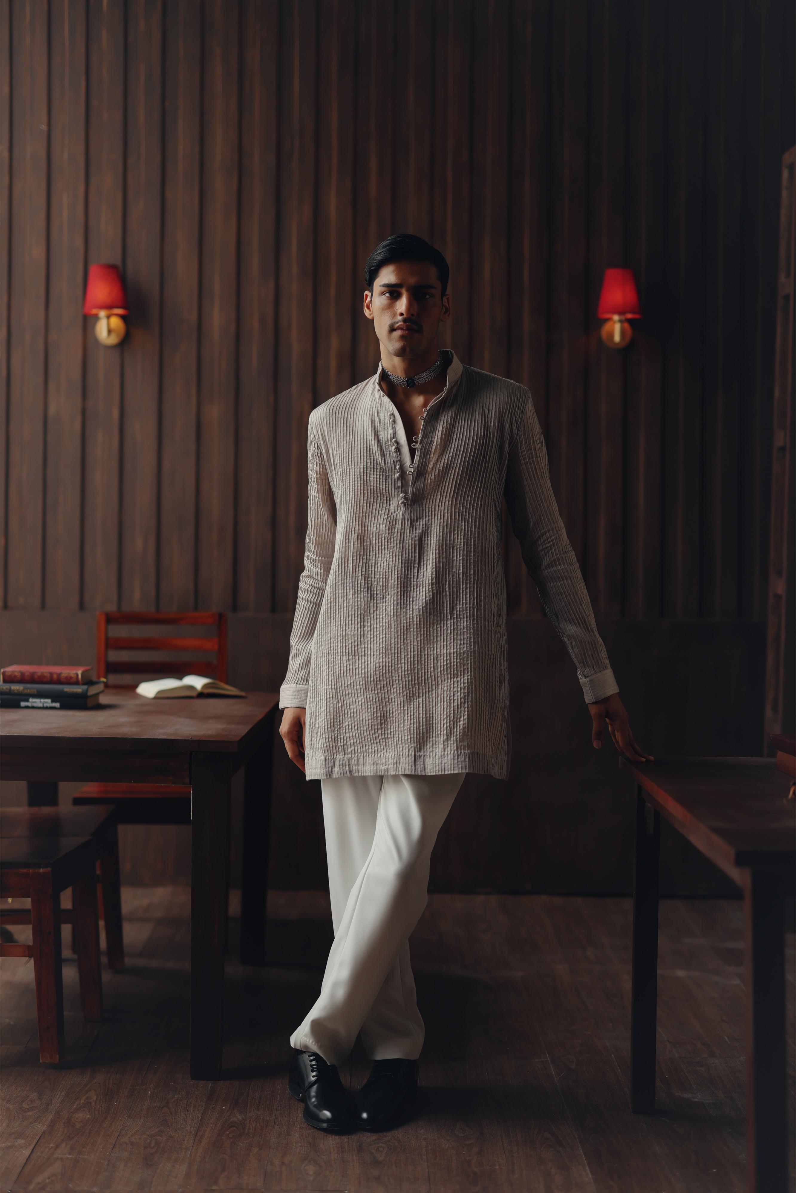 Pintuck Short Kurta