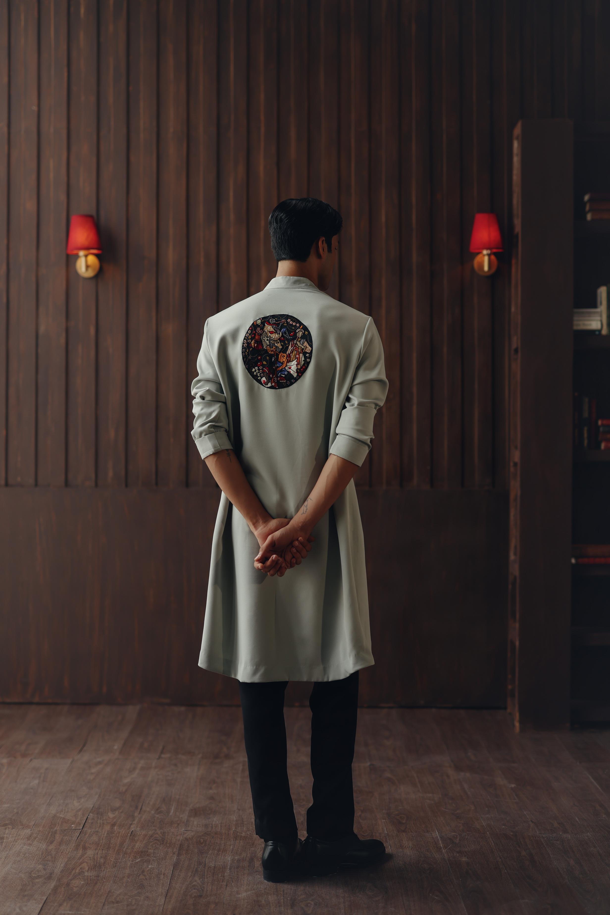 Art Deco Angarkha Kurta