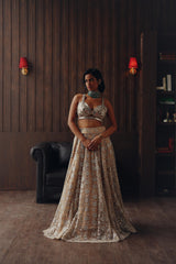 Golden Mirage Lehenga
