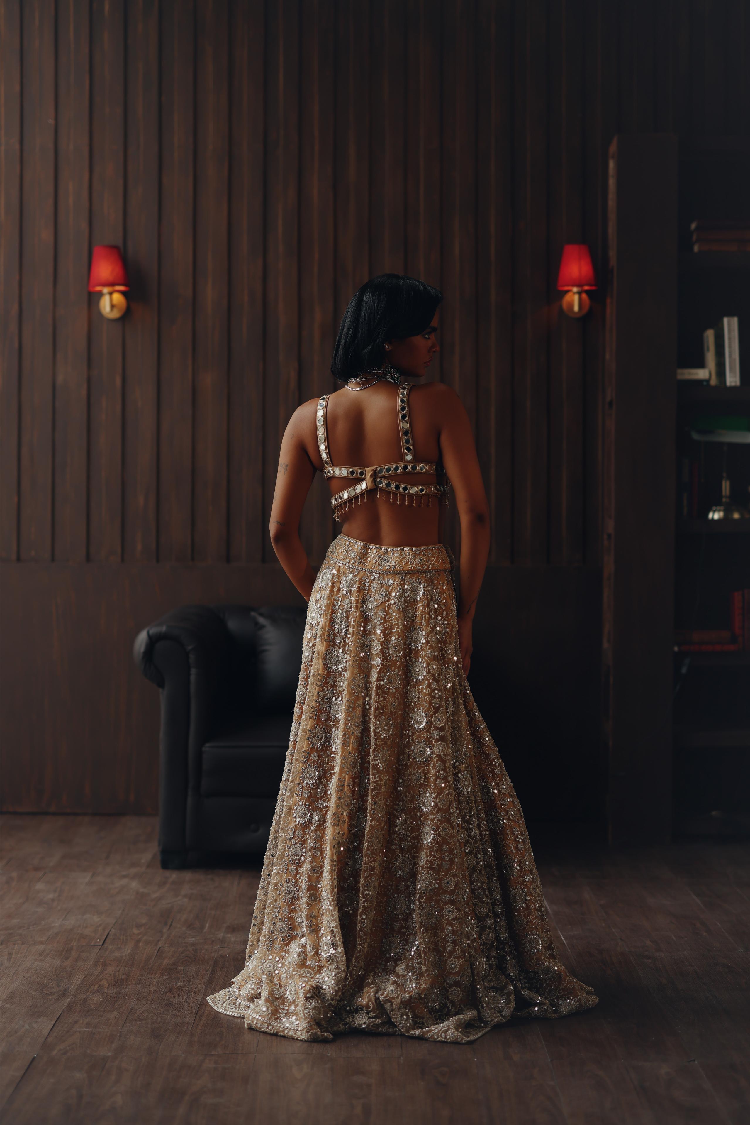 Golden Mirage Lehenga
