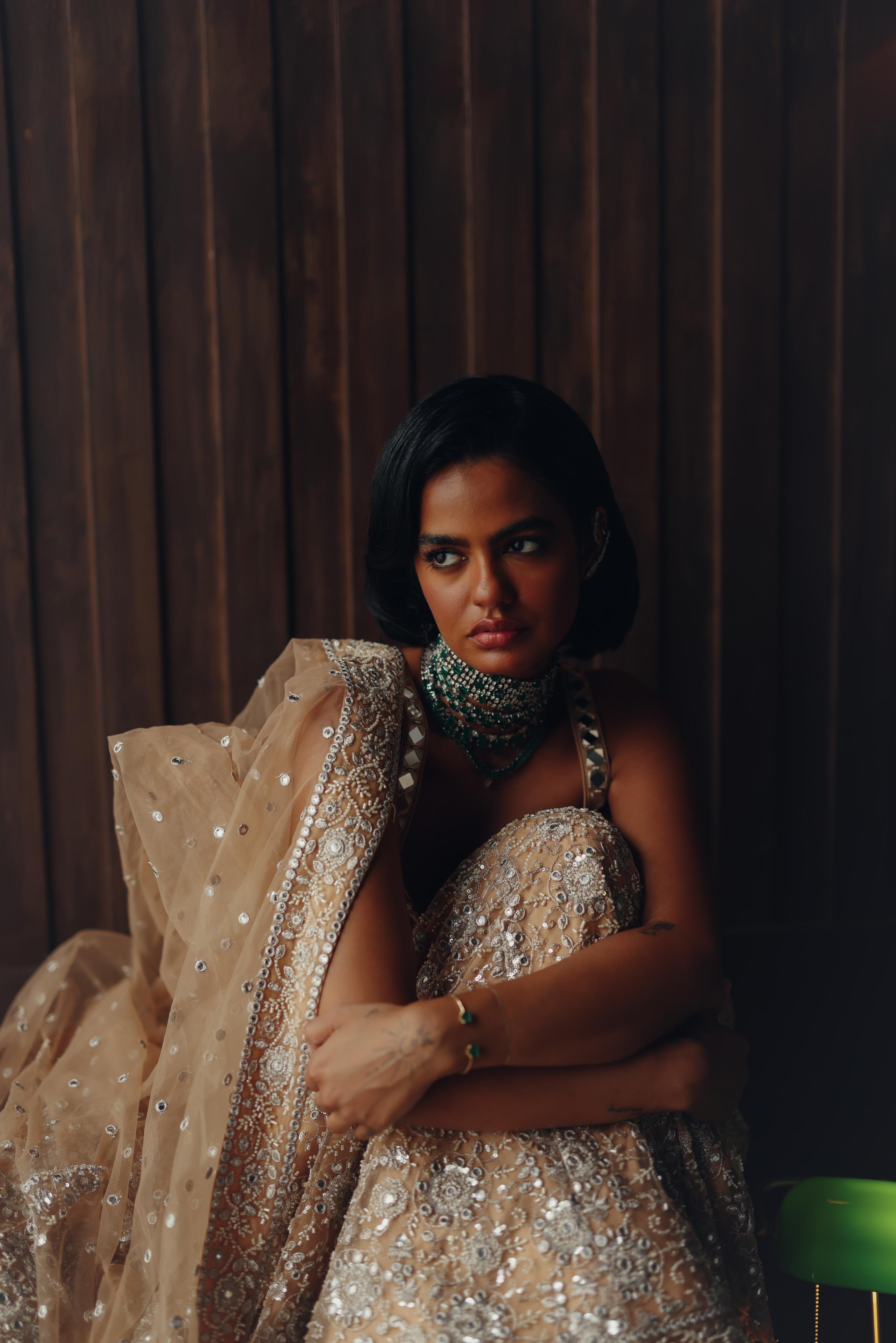 Golden Mirage Lehenga