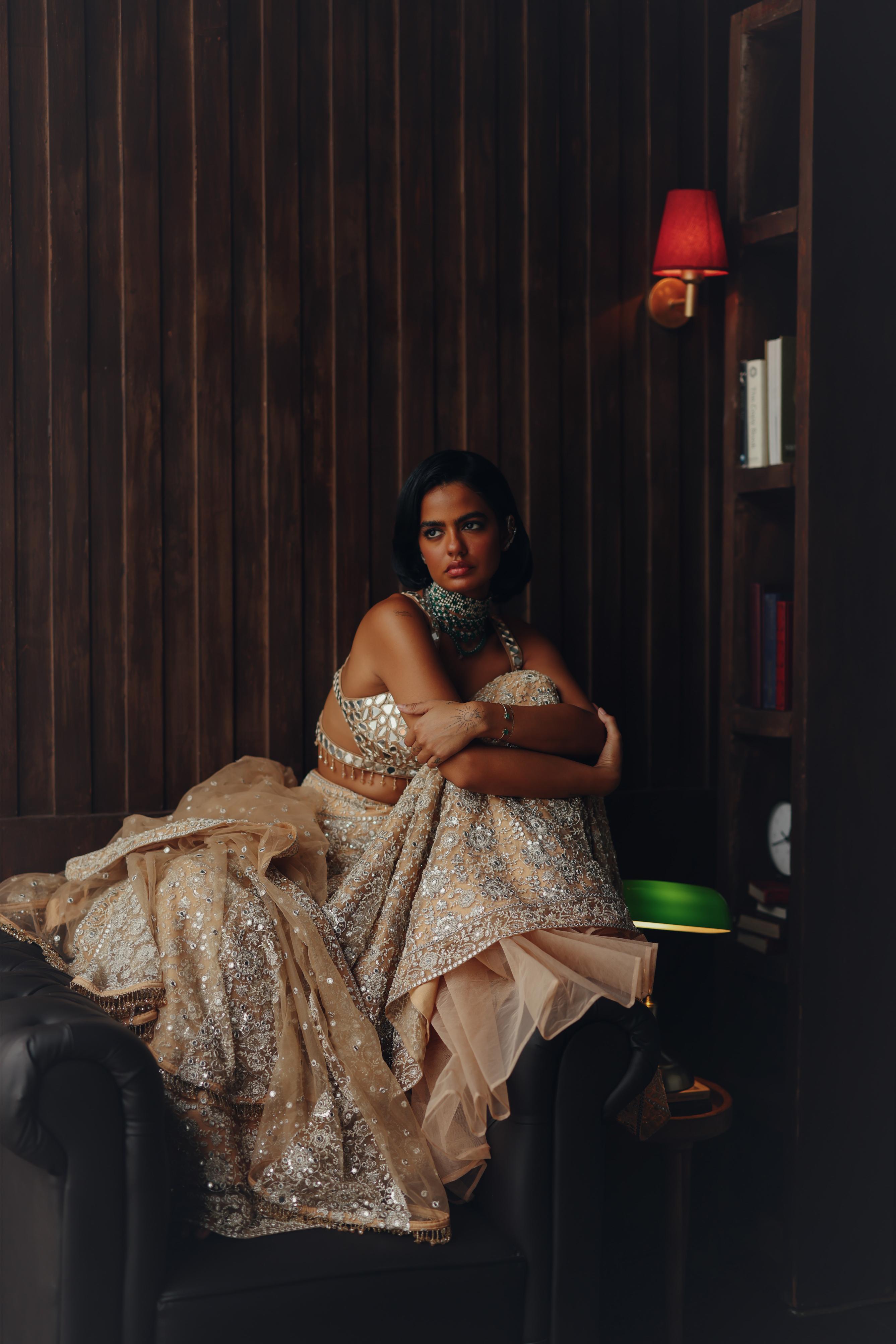 Golden Mirage Lehenga