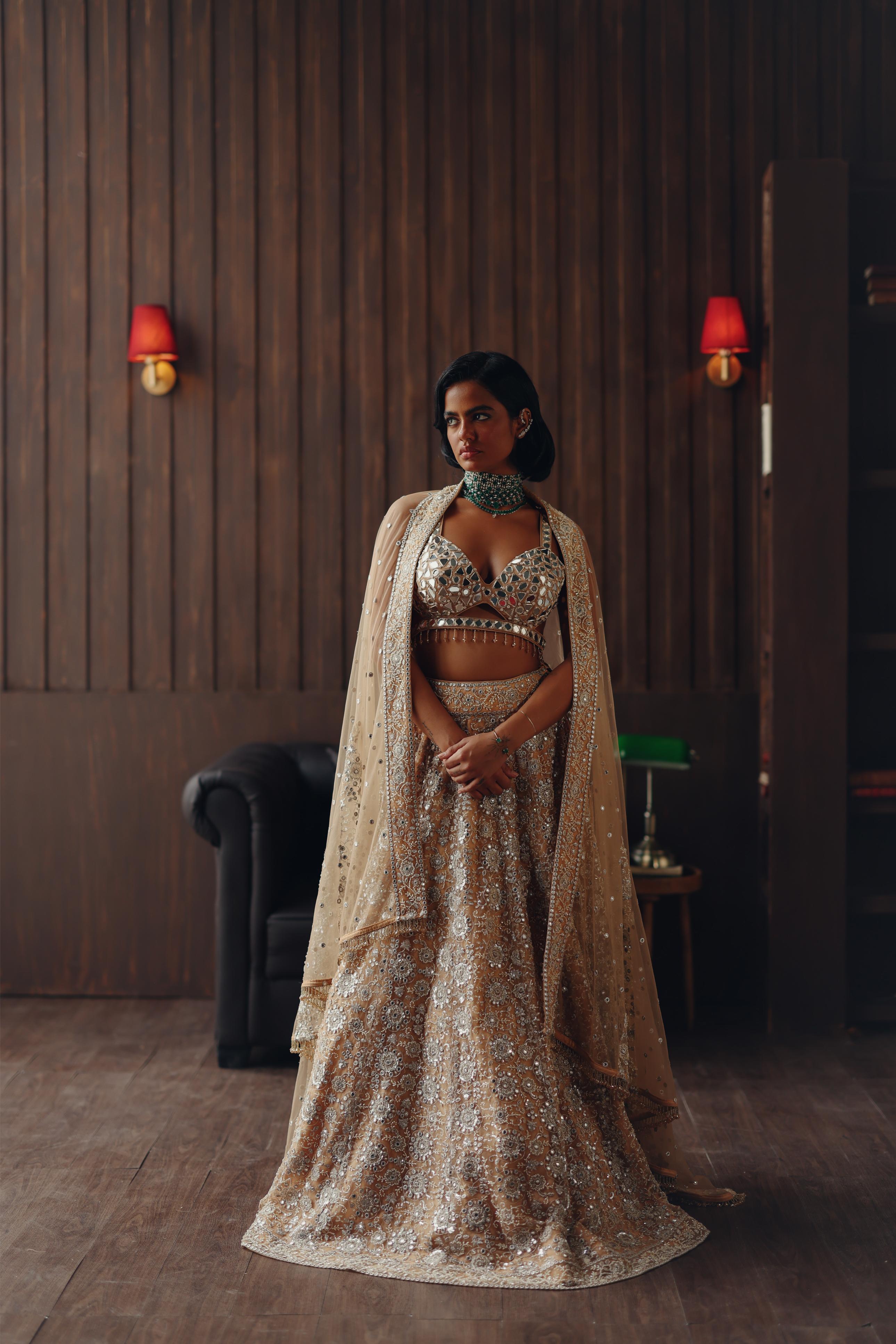 Golden Mirage Lehenga