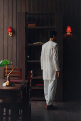Ivory Threadwork Kurta