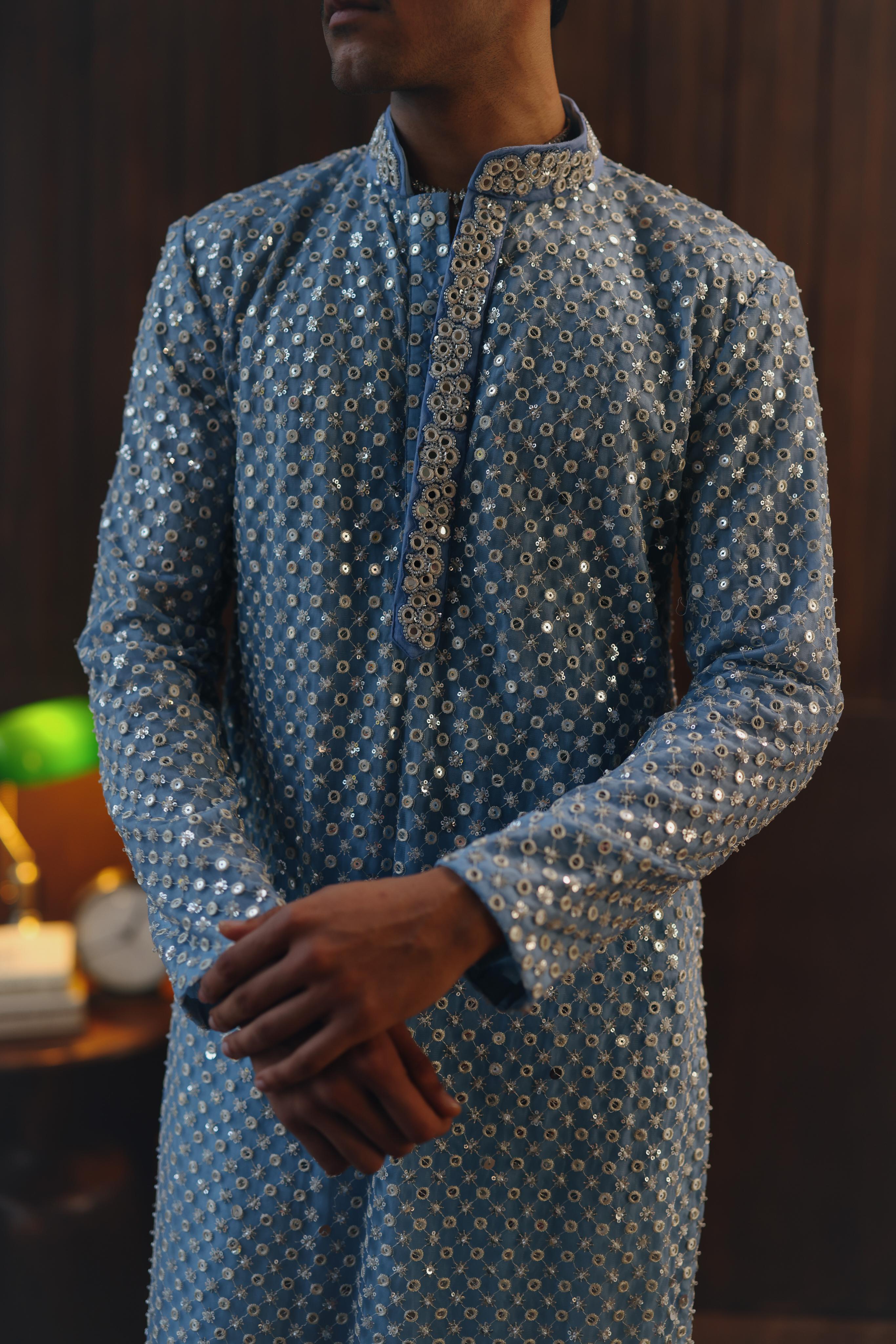 Regal Mirrorwork Beadwork Kurta