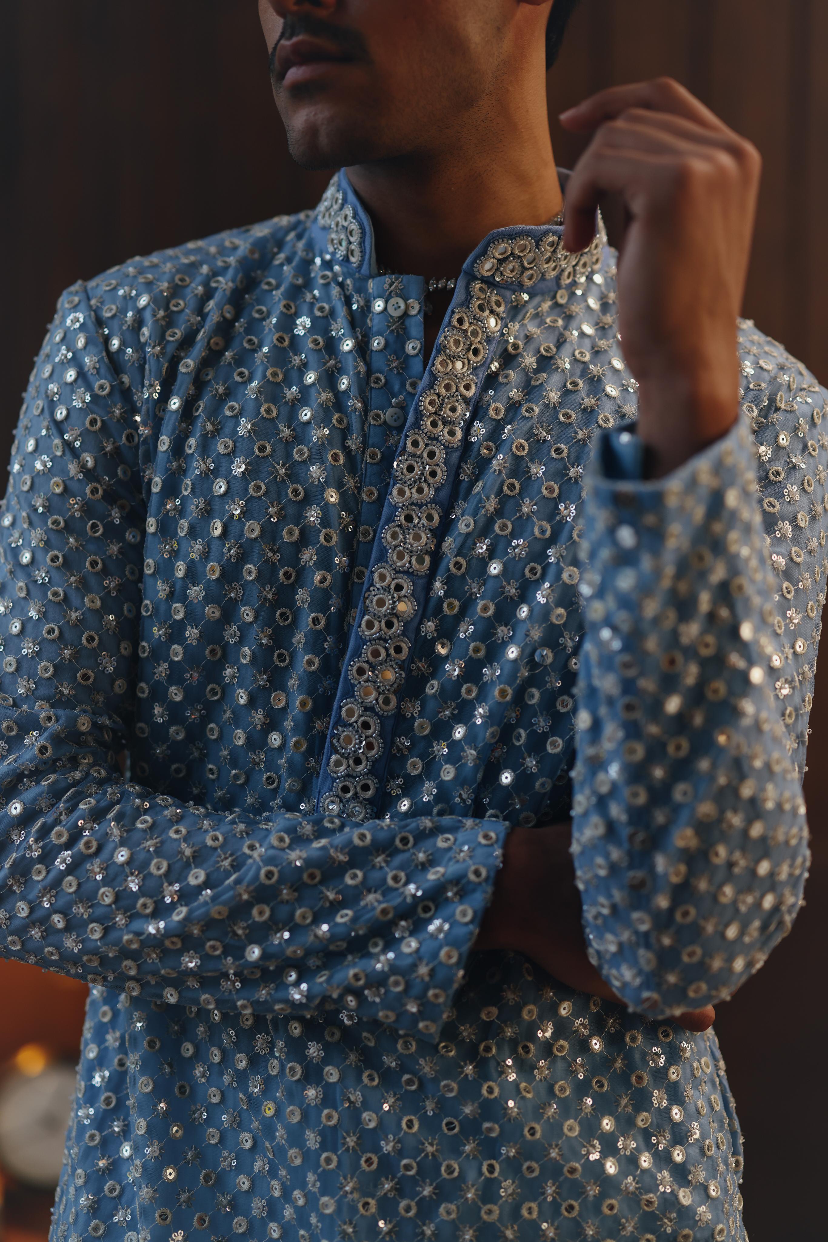 Regal Mirrorwork Beadwork Kurta