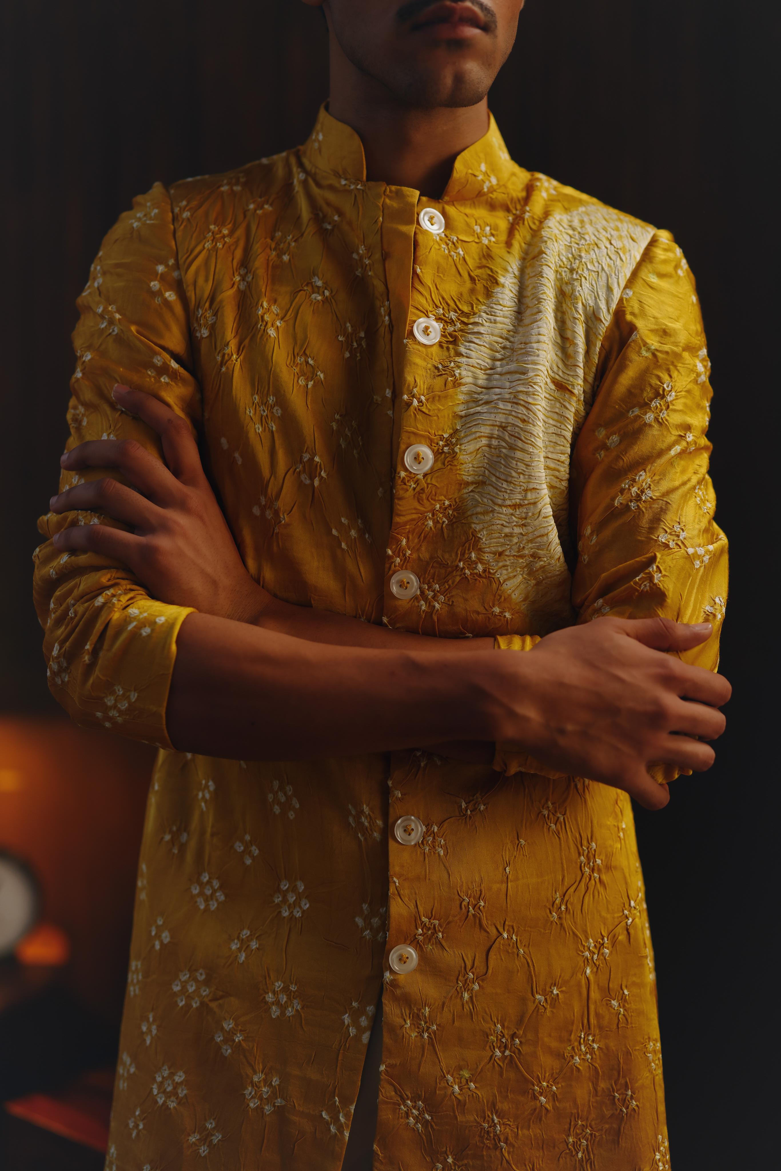 Shibori Bandhani Kurta Shirt