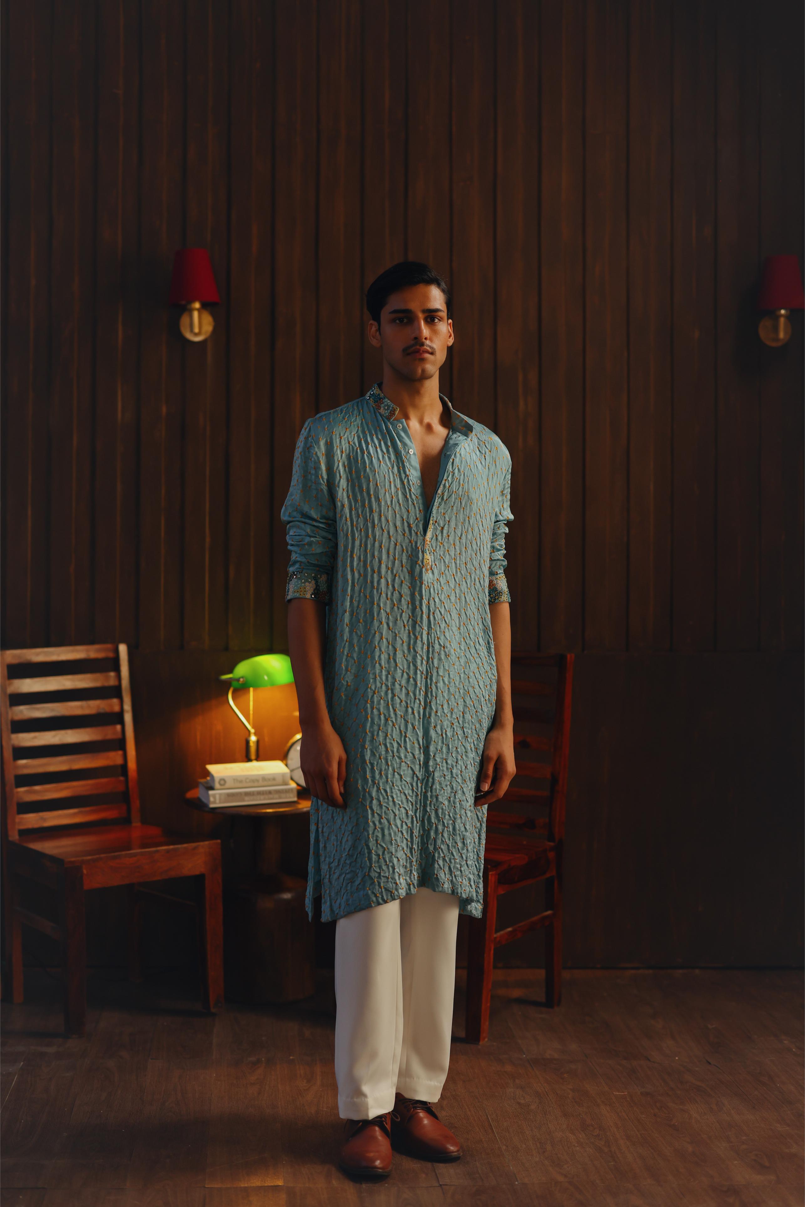 Embellished Bandhani Kurta