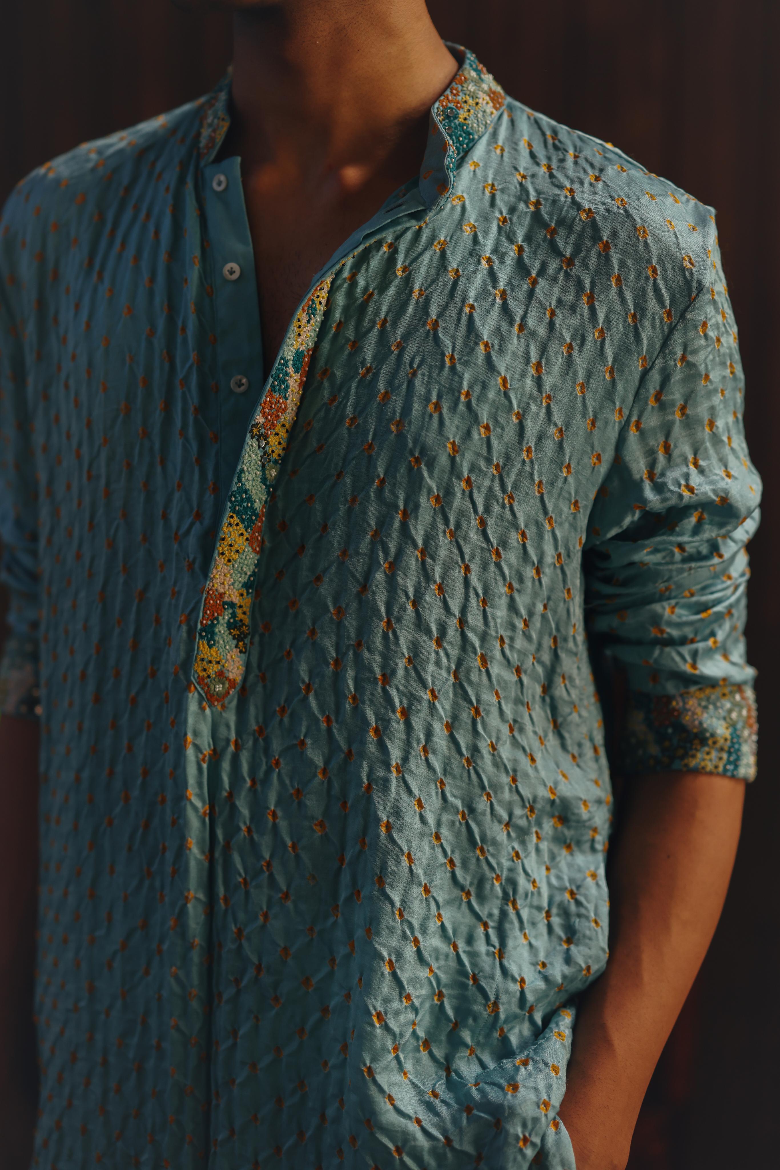 Embellished Bandhani Kurta