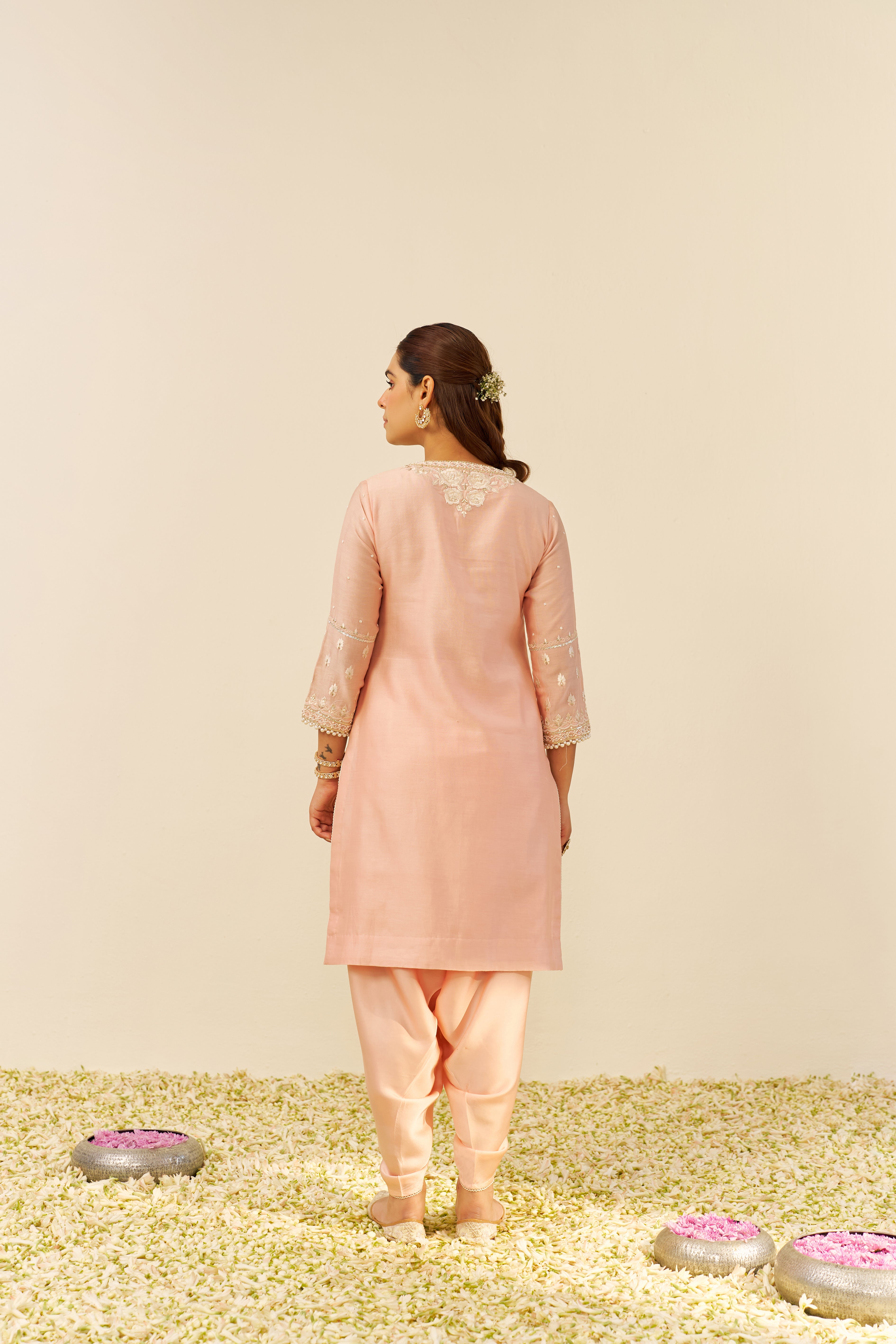 ZAHRA - SHORT KURTA WITH DHOTI