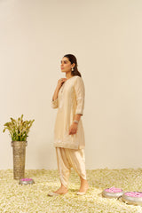 ZAHRA - SHORT KURTA WITH DHOTI AND DUPATTA