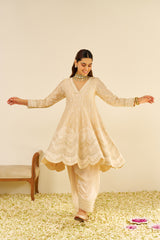 MEERAM - SHORT ANARKALI WITH SALWAR AND DUPATTA