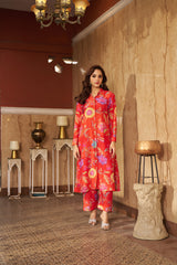 Ruya Burnt Orange Kurta Set