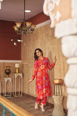 Ruya Burnt Orange Kurta Set