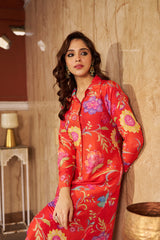 Ruya Burnt Orange Kurta Set