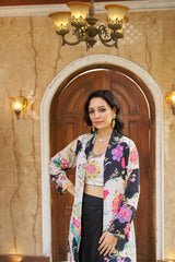 Bareen Black Jacket W/Skirt Set
