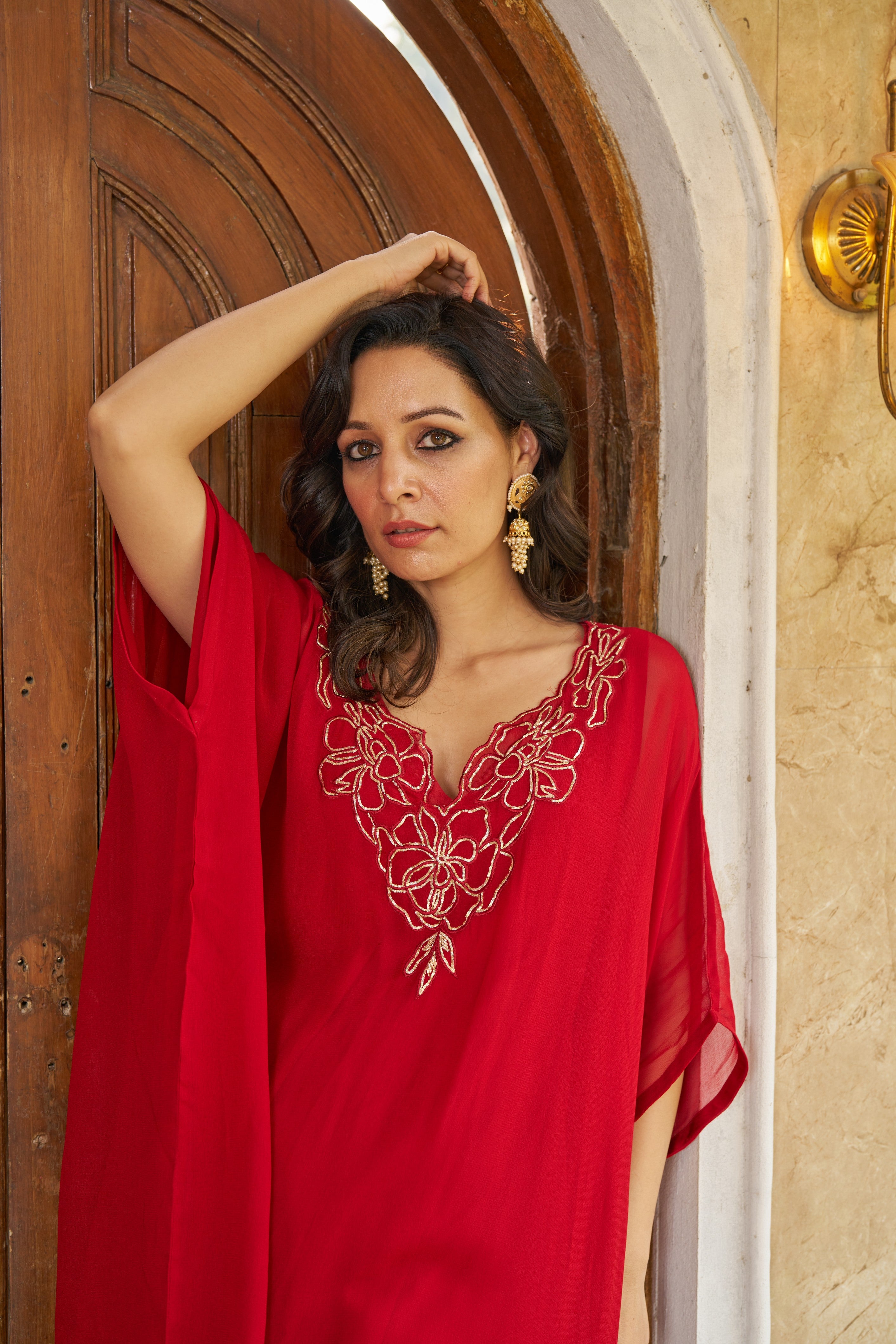 Ruya Red Kaftaan