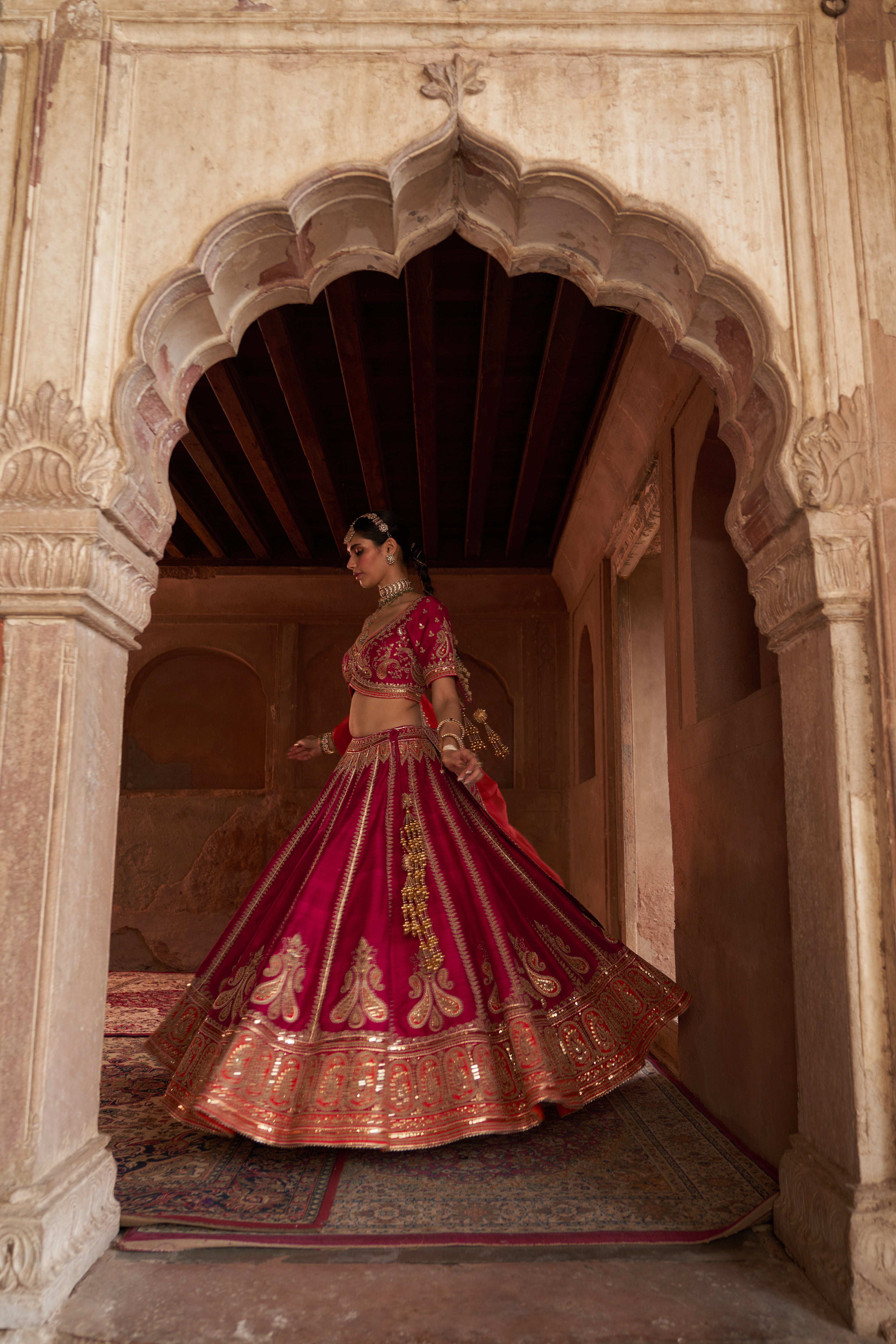 AMARA - HOTPINK LEHENGA