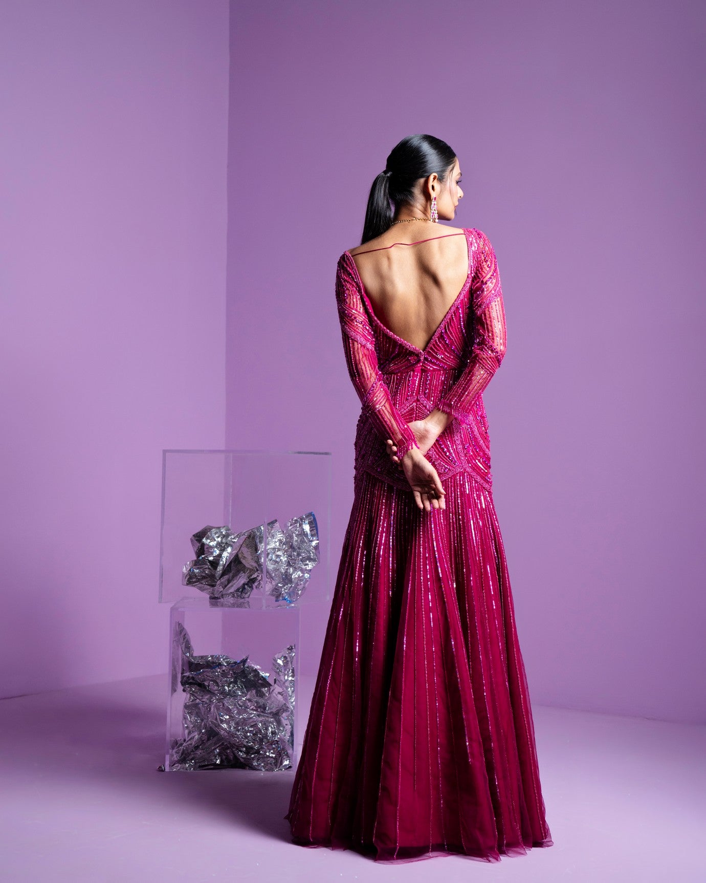 Prism pink gown