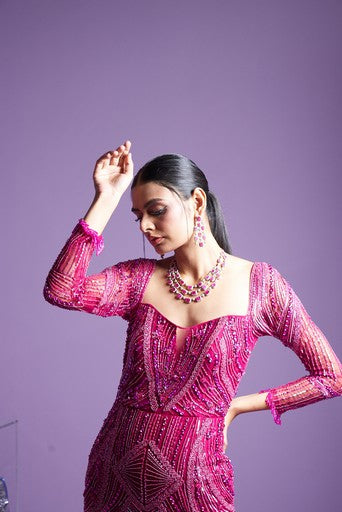 Prism pink gown