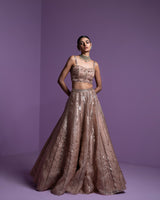 Caramel blaze lehenga set