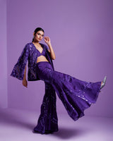 Striking Purple jacket and pant set