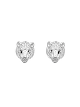 Huli Tiger Silver Earrings