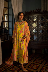 FLORAL STRIPES KURTA SET
