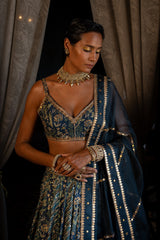 TROPICAL MULTIPRINT LEHENGA SET