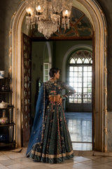 MULTI KALI PRINT LEHENGA SET