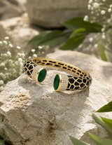 Emerald Noir Enamel Kada
