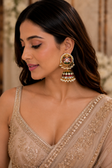Heritage Polki Jhumka Earrings
