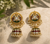 Heritage Polki Jhumka Earrings