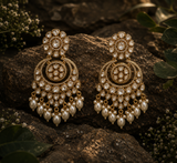 Pearl Chandbali Earrings
